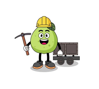 Guava madencisinin maskotluk tasarımı, karakter tasarımı