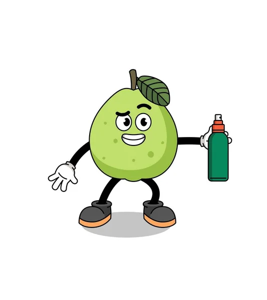 Guava ภาพวาดการ อไล การออกแบบต วละคร — ภาพเวกเตอร์สต็อก