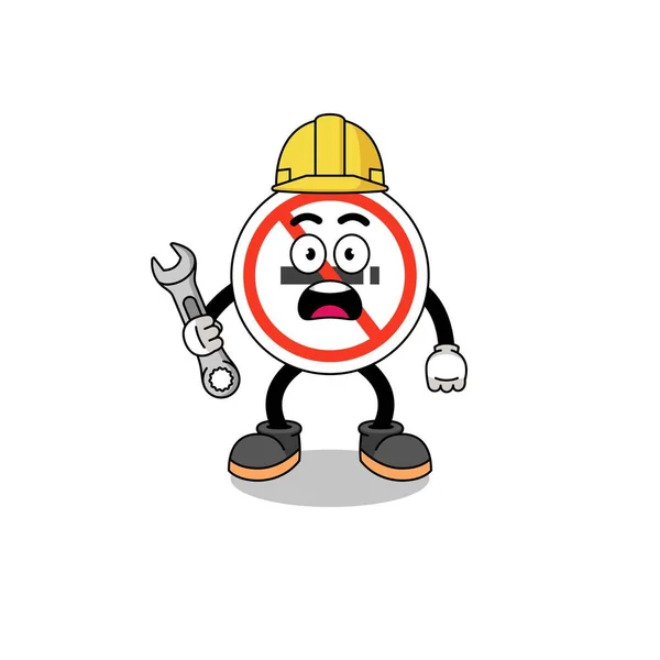Personaje Ilustración Fumar Signo Con Error 404 Diseño Caracteres — Vector de stock