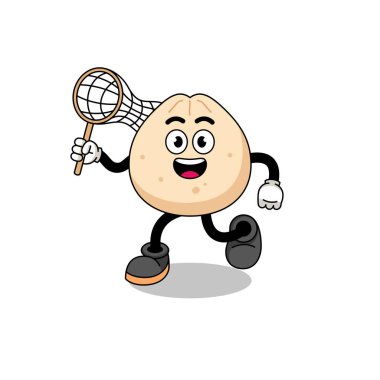 Et çöreği kelebek yakalıyor, karakter tasarımı.