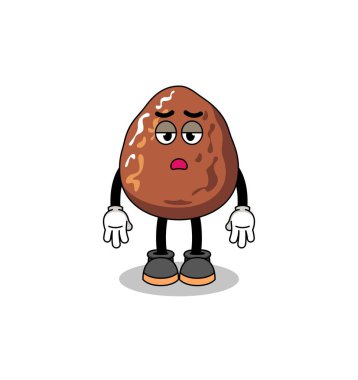 Bitkinlik jestli meyve karikatürü, karakter tasarımı