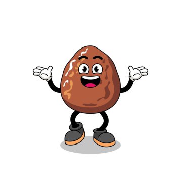 Mutlu bir jest ve karakter tasarımı ile meyve karikatürü arama