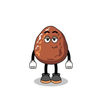 Utangaç duruşu olan, karakter tasarımı olan meyve çizgi film çifti.