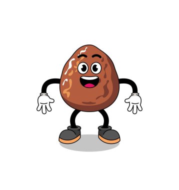 Şaşırtıcı bir jest ve karakter tasarımı ile meyve karikatürü