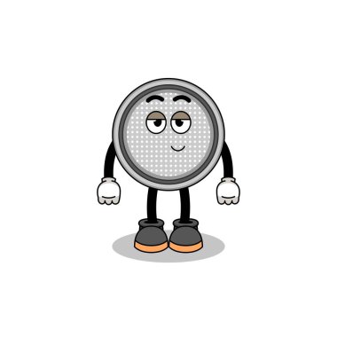 düğme hücre çizgi film çifti utangaç poz, karakter tasarımı