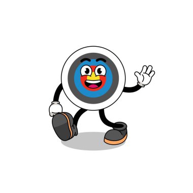 Okçuluk hedef çizgi film yürüyüşü, karakter tasarımı