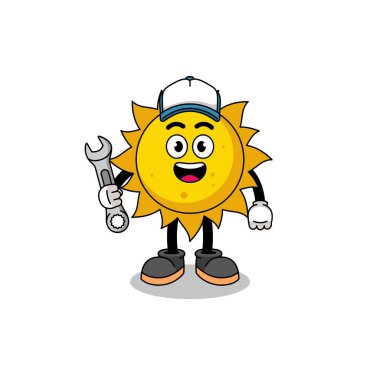 güneş çizimi karikatürü mekanik, karakter tasarımı