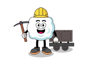 Bulut madencisinin maskotu, karakter tasarımı