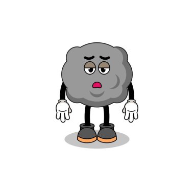 Bitkinlik jestli kara bulut çizgi filmi, karakter tasarımı