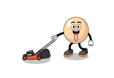 soya fasulyesi çizimi çim biçme makinesi, karakter tasarımı