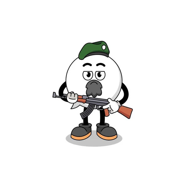 Character Cartoon Speech Bubble Special Force Character Design — Stock vektor