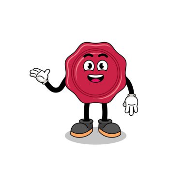 Hoş bir duruşu olan balmumu karikatürü, karakter tasarımı