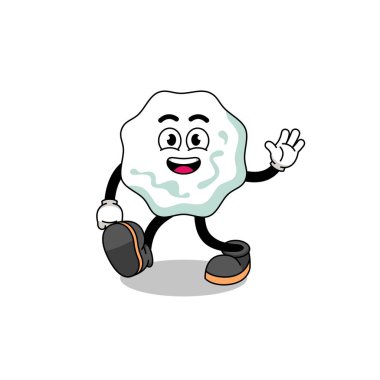 Sakız çiğneme, çizgi film yürüyüşü, karakter tasarımı