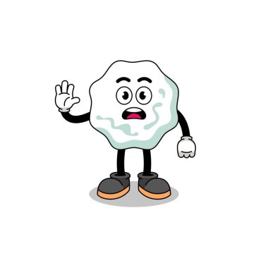 Sakız karikatürü çizimi dur eli, karakter tasarımı