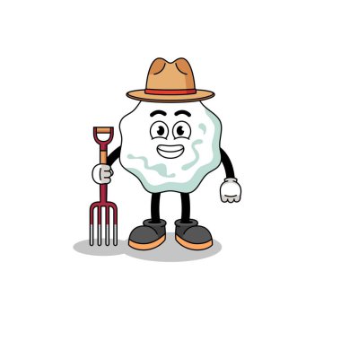 Sakız çiftçisinin çizgi film maskotu, karakter tasarımı.