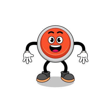 Acil durum çizgi filmi. Şaşırtıcı jest, karakter tasarımı.