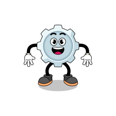 vites karikatürü. Şaşırtıcı bir hareket, karakter tasarımı.