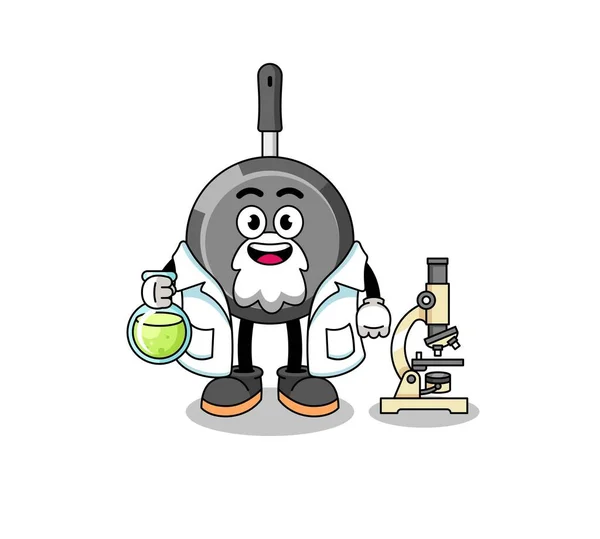Bilim adamı olarak kızartma tavasının maskotu, karakter tasarımı