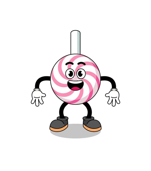 Şaşırtıcı jest ve karakter tasarımı ile lolipop spirali çizgi filmi