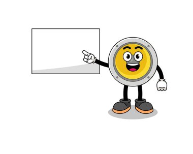 Sunum yapan konuşmacı illüstrasyonu, karakter tasarımı