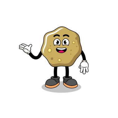 Hoş geldin pozlu gevşek tabureler, karakter tasarımı