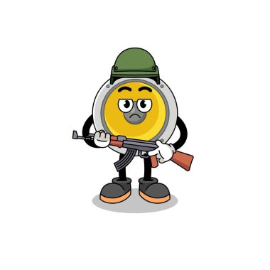 Sözcü asker çizgi filmi, karakter tasarımı