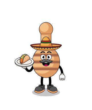 Karakter karakteri Bal Avcısı, Meksikalı bir şef, karakter tasarımı.