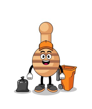 Honey Dipper çizgi filminin bir çöp toplayıcısı, karakter tasarımı