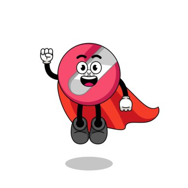 Uçan süper kahraman kalemtıraşlı çizgi film