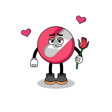 Maskot kalem açacağına aşık oluyor.