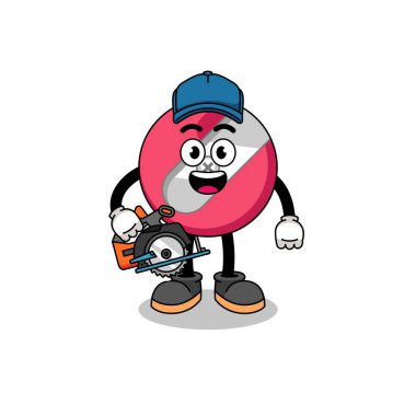 Ahşap işçisi Illustra Çizgi Filmi 'nde kalem açacağı.