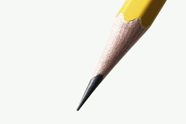 Yellow pencil isolated on white with clipping path.