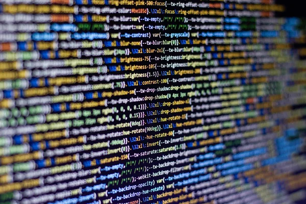 コードの背景 ウェブサイト開発コード — ストック写真