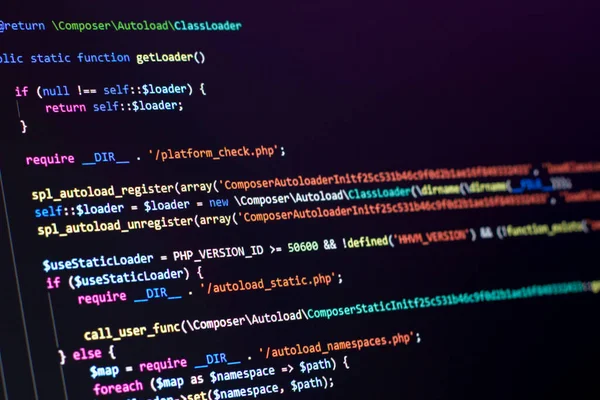 Software Ontwikkelaar Doet Php Codering Programmeur Doet Web Backend Codering — Stockfoto