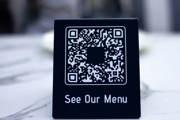 Code Generator Tabelle Mit Dem Abstrakten Textur Restaurant Menü Code — Stockfoto