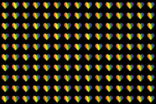 Kalp şeklinde Igbti bayrağı. Igbti tasarımı siyah arka planda çok renkli gökkuşağı. Gurur ayı fotoğraf konsepti fikri. özgürlük hareketi görünürlük günü için yaratıcı poster.