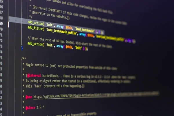 Open Source Wordpress Php Code — Stockfoto