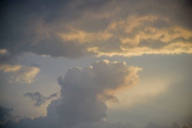 Gökyüzü arkaplanı, gün batımı bitti.