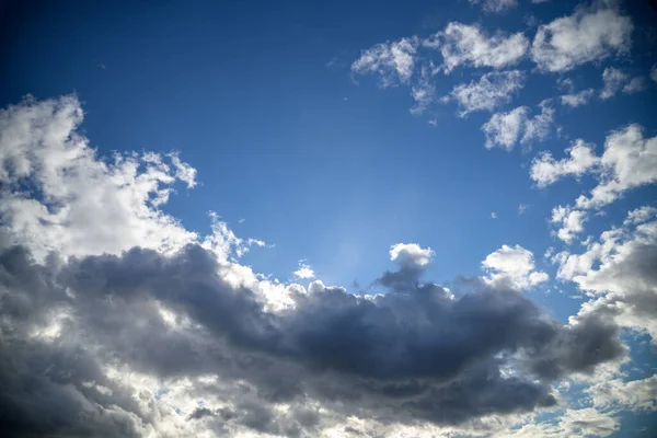 Ciel Couvert Avant Tempête Nuages Sombres Menaçants — Photo
