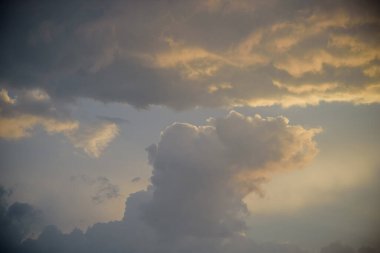 Gökyüzü arkaplanı, gün batımı bitti.