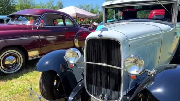 Jellybean Autocrafters 2022 Kanada Surrey Celebration Různé Staré Vzácné Modely — Stock video