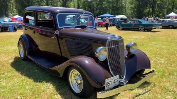 Jellybean Autocrafters 2022 Canada Surrey Celebration Different Old Rare Models — Stockvideo