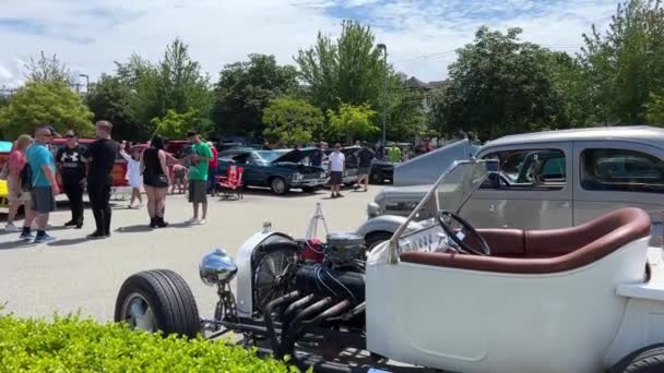 Vintage Camión Muzeum Coche Camión Mostrar Exposición Viejos Coches Raros — Vídeos de Stock