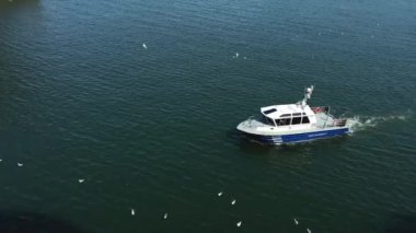 Vancouver kıyısı yakınlarındaki Pasifik Okyanusu 'nda beyaz bir yat gezintisi bir güvenlik gemisi ya da su üzerinde bir polis var. Sahil güvenliğin etrafındaki her şeyi kontrol ediyorlar. Yakınlardaki yüzen martılardan ateş ediyorlar..