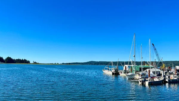 Banner Advertising Travel Any Travel Agency Right Side Yachts Ships — Fotografia de Stock