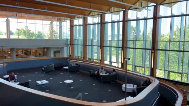 Middle Buildings University British Columbia Places Kizomba Used Dance Covid — Stock Video