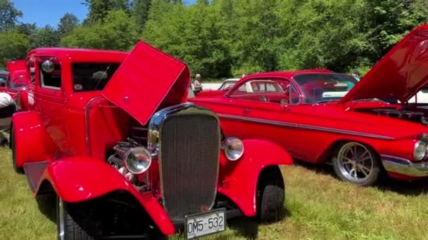 Jellybean Autocrafters 2022 Canada Surrey Celebration Different Old Rare Models — Stock Video