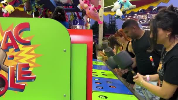 Парк Развлечений Playland Amusement Park Ванкувере Британская Колумбия Канада Управляется — стоковое видео