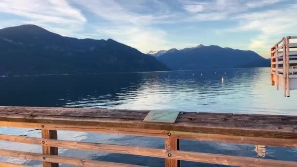 Porteau Cove Provincial Park Kanada Vancouver Güzel Doğa Pasifik Okyanusu — Stok video