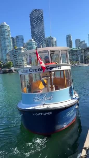Granville Island Schiereiland Winkelgebied Fairview District Van Vancouver False Creek — Stockvideo